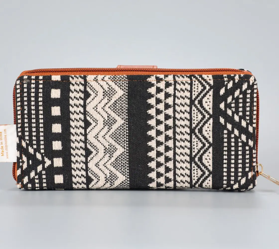 Vintage Abstract Flap Wallet