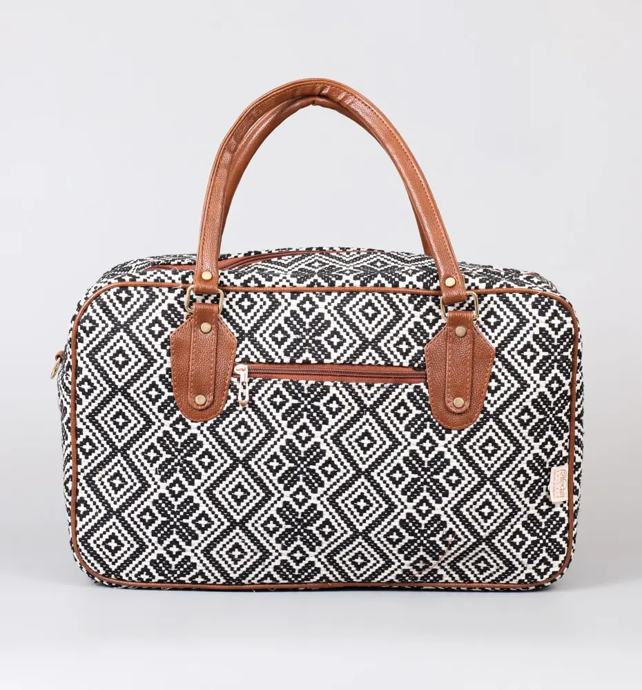 Vintage Double Diamond Travel Bag