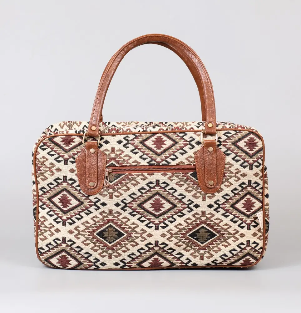 Vintage Tribal Triangle Travel Bag