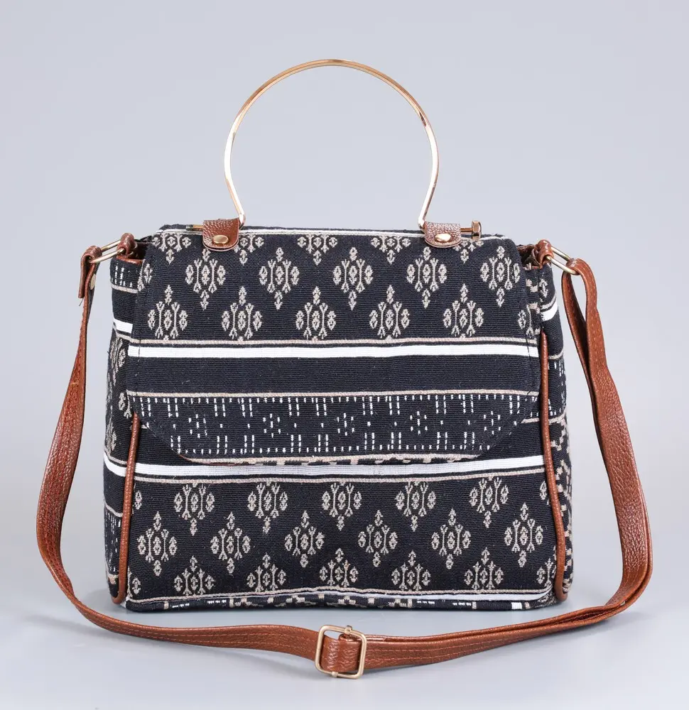 Vintage Beige Abstract Sassy Sling