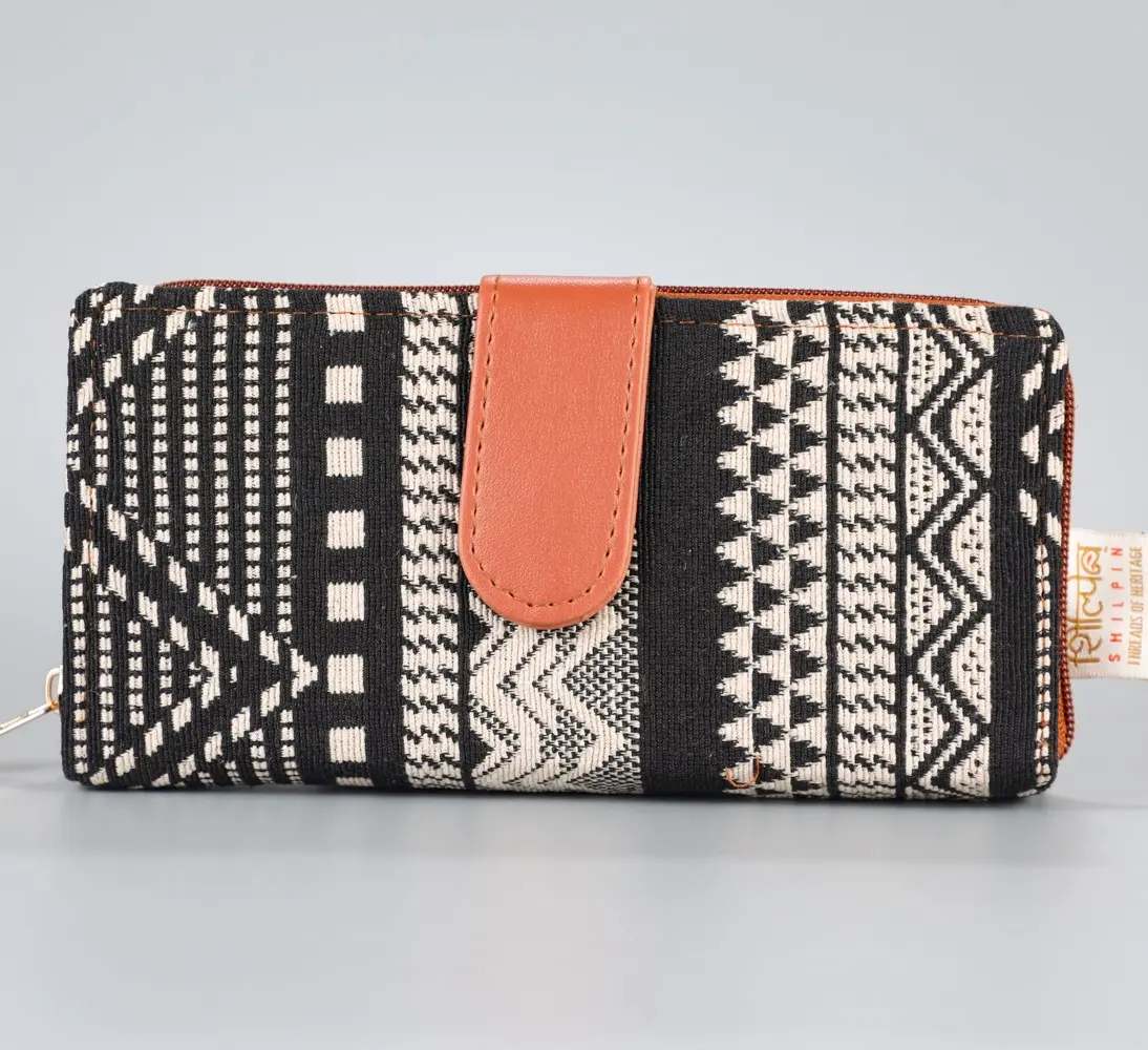 Vintage Abstract Flap Wallet