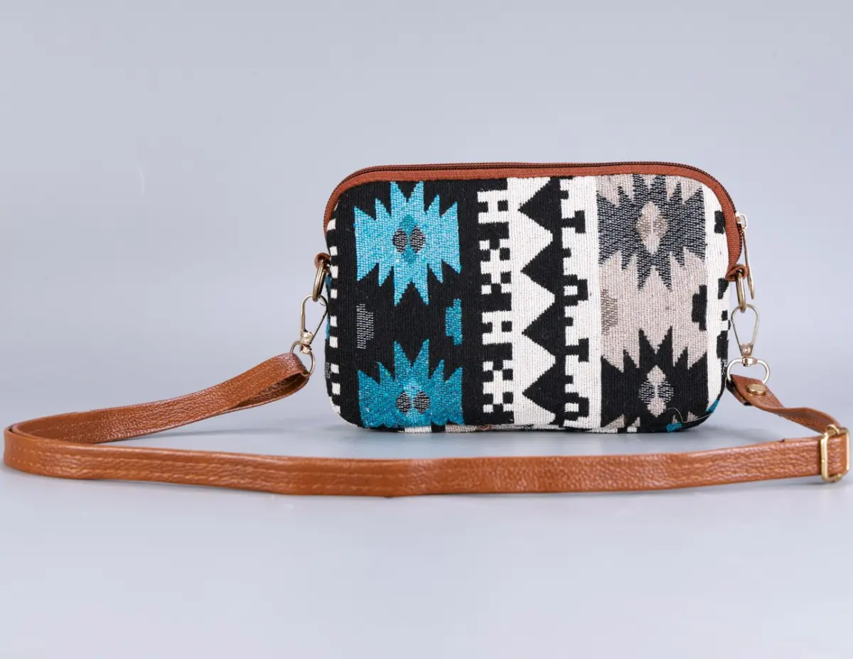 Vintage Blue Stripes Side Swipe