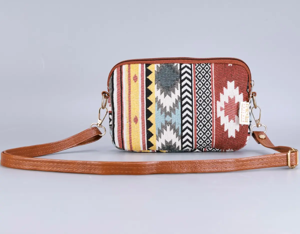 Vintage Brown Stripes Side Swipe