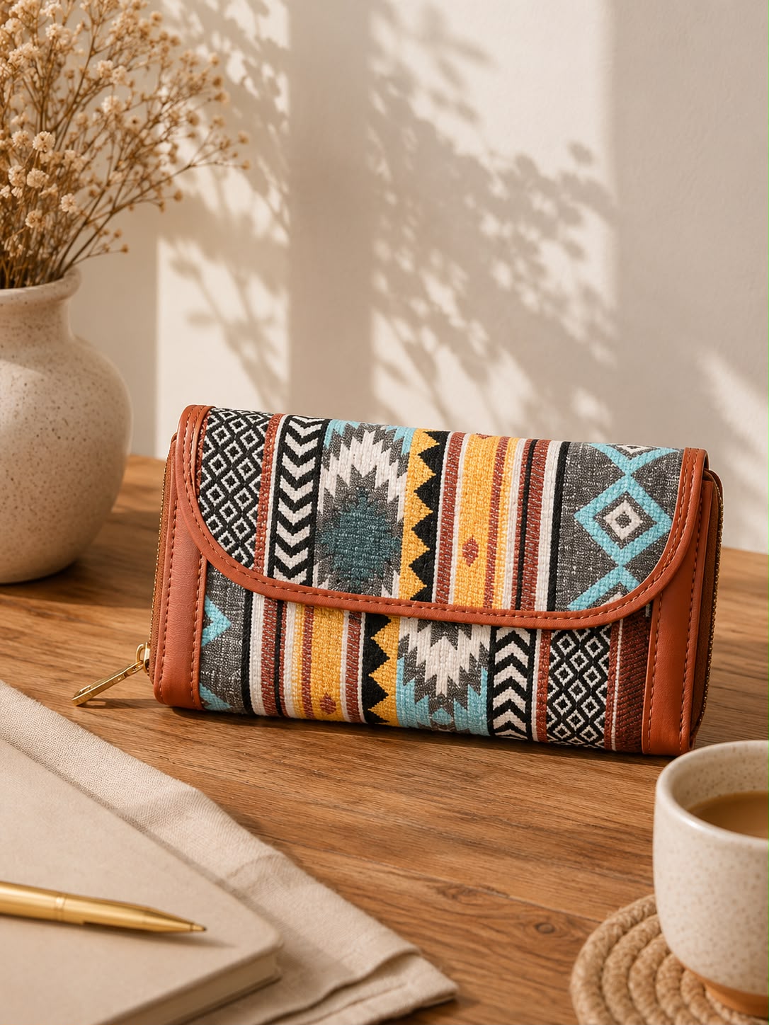 Vintage Double Zipped Wallet
