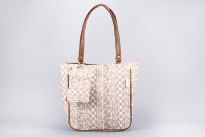 Lucknow Ivory Carryall Bag