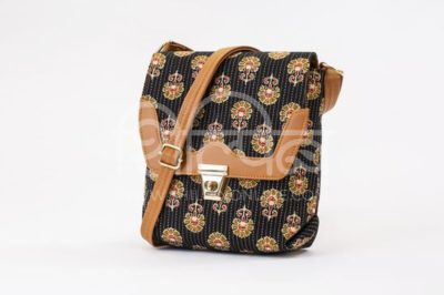 Black BeRe Marigold Jaipur Compact Sling Bag