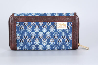 Small Floral Jaipur Double Zipped Wallet