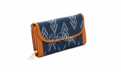 Brilliant Blue Double Zipped Wallet 2