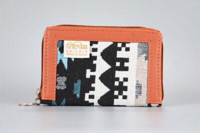 Vintage Blue Stripes Mini Wallet