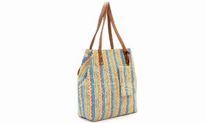 Blue and Yellow Stripes Jaipur Office Tote Bag