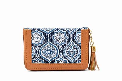 Royal Greek Blue Jaipur Mini Wallet