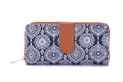 Royal Greek Blue Jaipur Flap Wallet