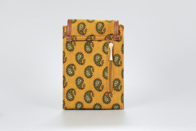 Jaipur Yellow Motif Mobile Sling bag