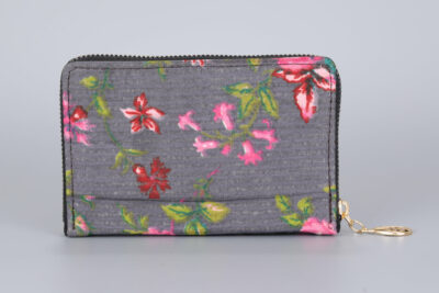 Pink Flowers Jaipur Mini Wallet