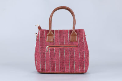 Jute Cherry Red Classic Handbag