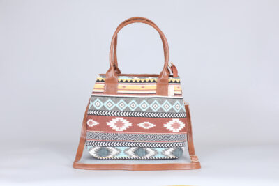 Vintage Brown Stripe Classic Handbag