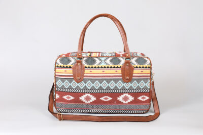 Vintage Brown Stripes Travel Bag