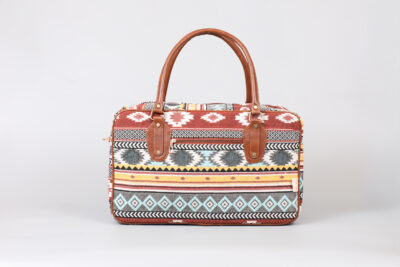 Vintage Brown Stripes Travel Bag