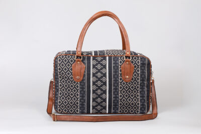 Vintage Beige Abstract Travel Bag