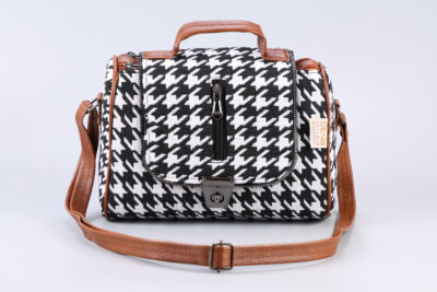 Vintage Monochrome Duffle Sling Bag