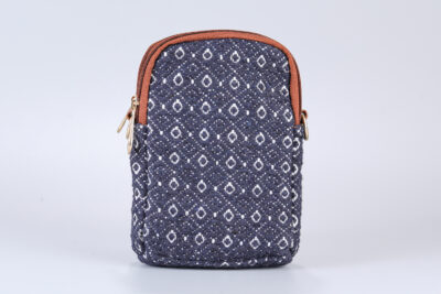 Vintage Blue Diamond Mobile Sling Bag