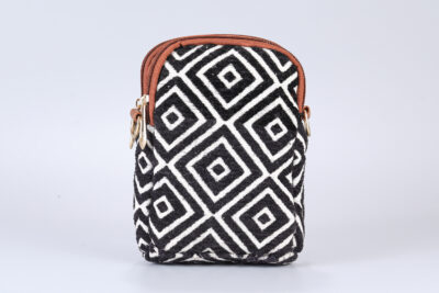 Vintage Black Diamond Mobile Sling Bag