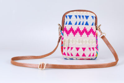Vintage Pink Pulse Mobile Sling Bag