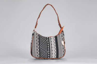 Vintage Abstract Baguette Sling Bag