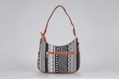 Vintage Abstract Baguette Sling Bag