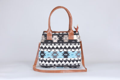 Vintage Blue Stripe Classic Handbag