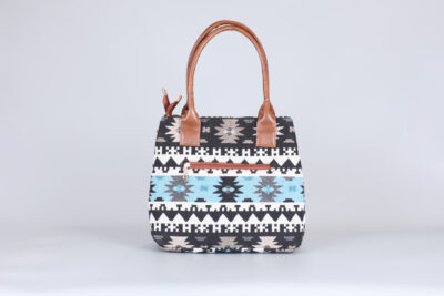 Vintage Blue Stripe Classic Handbag