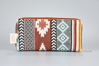 Vintage Brown Stripes Flap Wallet