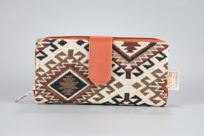 Vintage Tribal Triangle Flap Wallet