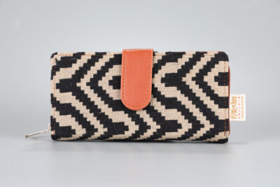 Vintage Zigzag Flap Wallet