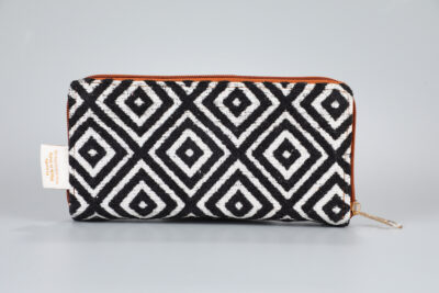 Vintage Black Diamonds Flap Wallet