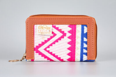Vintage Pink Pulse Mini Wallet