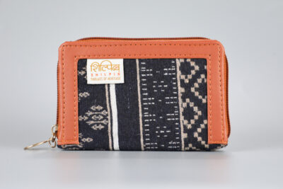 Vintage Beige Abstract Mini Wallet