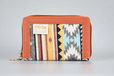 Vintage Brown Stripes Mini Wallet