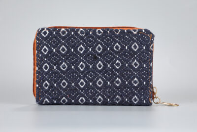 Vintage Blue Diamonds Mini Wallet