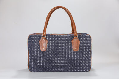 Vintage Blue Diamond Travel Bag