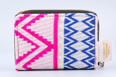 Vintage Pink Pulse Mini Flap Wallet