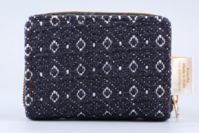 Vintage Blue Diamond Mini Flap Wallet