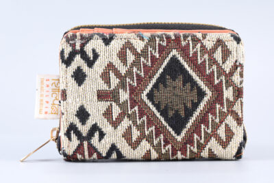 Vintage Tribal Triangle Mini Flap Wallet