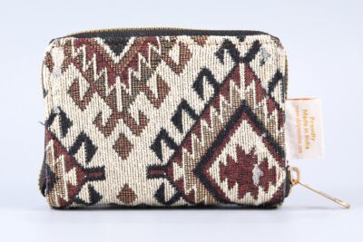 Vintage Tribal Triangle Mini Flap Wallet