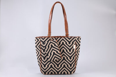 Vintage Zigzag Carryall Bag
