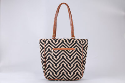 Vintage Zigzag Carryall Bag