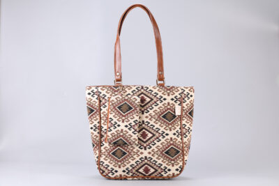 Vintage Tribal Triangle Carryall Bag