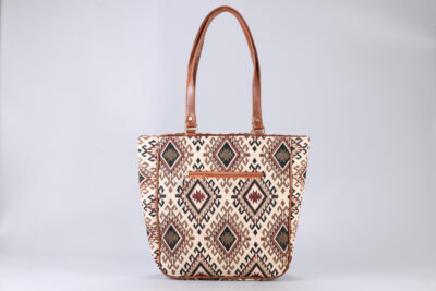 Vintage Tribal Triangle Carryall Bag