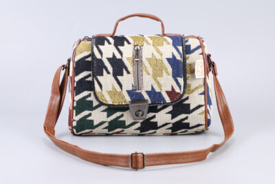 Vintage Bolt Mosaic Duffle Sling Bag