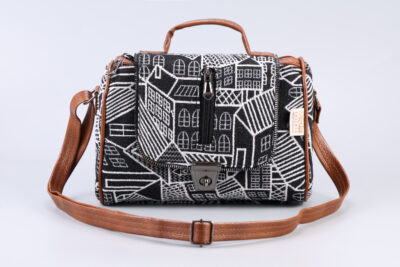 Vintage Noir City Duffle Sling Bag